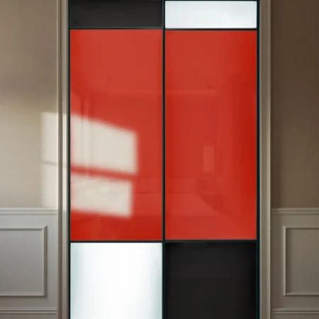 Двери купе с вставками Oracal