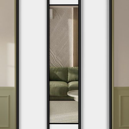 Двери-купе Зеркало Серебро + ЛДСП 3 шт.