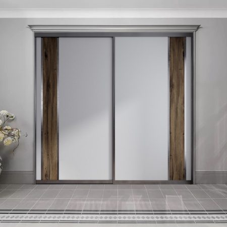 Двери-купе ЛДСП 2 шт + вертикальный делитель