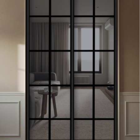 Составные двери-купе 3 шт. зеркальные